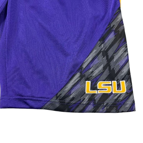 Vintage Colosseum LSU Tigers Basketball Gym Running Shorts Men S - Picture 5 of 16